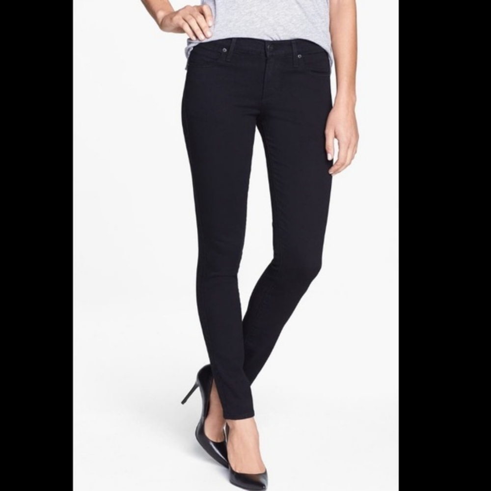 AGOLDE Collette Skinny Jeans in Black
